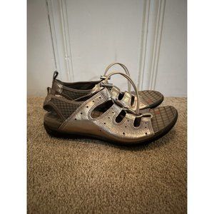 ECCO Jab Toggle Sandals Sling Back Metallic Rose Gold Women’s Sz EU 37 US 6-6.5